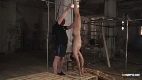 Lad Axel Rubberax paraffin wax tantalized on sack by Sebastian Kane