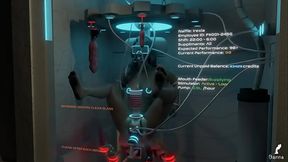 Futanari dick sucker milking machine