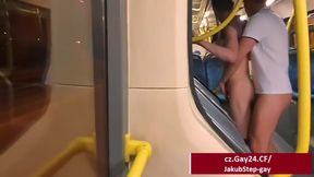 Eastern European students 18+ Have Extreme Sex Fun On A City Bus