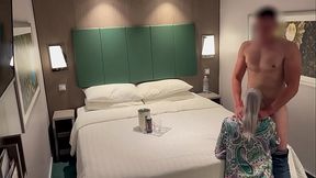 Room Service Blowjob Surprise with a Beautiful Cleaning Lady