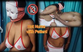 Hot Chubby Huge Boobs Nurse Fucked by Patient in the Hospital- Tamil Audio with Moaning