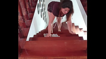 Hot MILF Stuck Upstairs - MILF Fucked Hard With Facial Ending!