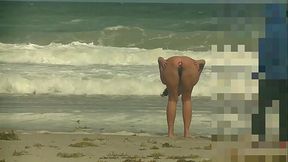 Nude Beach Public Butt Plug Surprise! Part 1