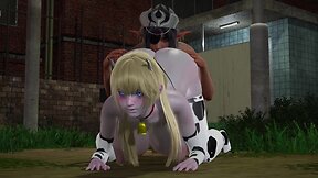 Hentai futa cow chick gets pounded by olga discordia futa elf