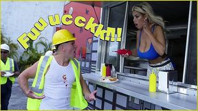 Hot - Bridgette B Serves Sean Lawless Hot Dogs And A Pair Of Big Tits