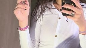 jeans + white blouse + cigarette