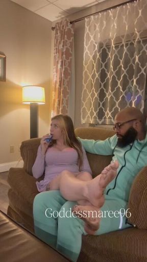 He hates my dirty feet, that's where you come in you dirty/sweaty feet cuck 🤭😈