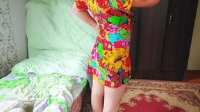 Sexy Femboy Slowly Undressing While Looking Straight At You