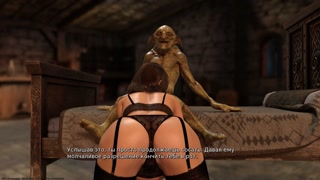 goblin fucks pregnant girl in the ass and fills her with cum to the brim. female voice