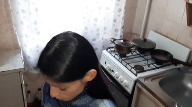 She caught me smoking and so I wouldn't tell anyone, she licked my