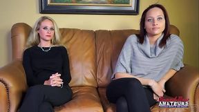 2 Sexy Babes Carlee &amp_ Kennedy R Muff Diving In A Casting!