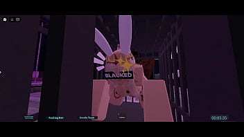 Blonde roblox snowbunny is bred in a cage by BBC