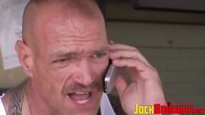 ”Hot Cullen Cable hooks up with a thick muscled man ro ride a big dick”