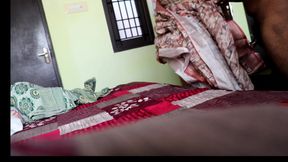 My Hot Neighbour Aunty in Saree Blouse Wearing Mask I Sucked Her Big Tits Fucked Her Hard and Cum Inside Her Pussy