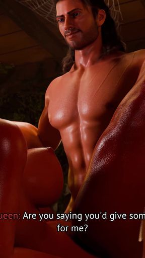 Forbidden Fantasy Demon Queen Fucking The Human. She enjoy him cuming on her face!   Clip 2