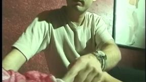 Kinky blond with tight pink pussy has wild threesome after dancing