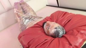 CHRISTMAS SPECIAL FACESITTING WITH COMPLETELY MUMMIFIED SLAVE ON TAPE BY NATASHA CRUEL AND DANIEL SANTIAGO CAM BY ALINE FULL HD