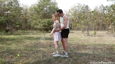 Blonde Coach Gets Destroyed In Forest Then Choked ATM