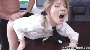 ”Amazing teen Vienna Rose ravaged by her prof's huge dick”