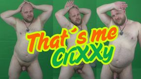 Gay pierced, unshaven bear shows himself uncensored naked and in all his glory