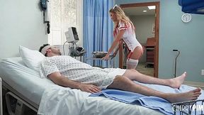 Blonde MILF Nurse Jessa Rhodes Swallows James Deen's Thick Rod