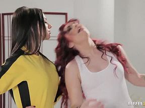 Andy San Dimas and Juelz Ventura train their skills