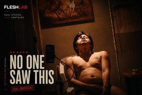 NO ONE SAW THIS: Tattooed Filipino Twink Jerks His Hairy Cock Until He Unloads