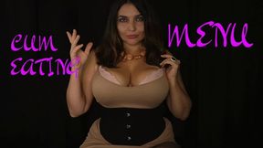 CUM EATING MENU by Domina Paulina