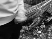 Found USED CONDOMS in the WOODS - had to PUT them ON and have a WANK ** PART 1 **