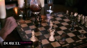 Intense orgy with a hot brunette