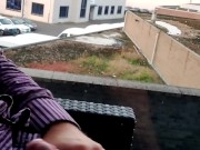 From soft to almost cumming on the balcony. I think quite some neighbours watched it