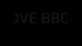 Black GF gives a footjob to gifted man with BBC