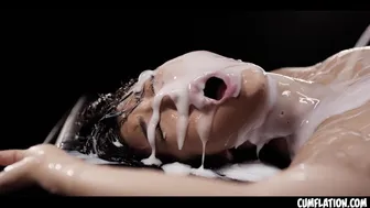 Emiri Momota gets cumflated by Sam Bourne filling her pussy repeatedly