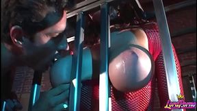 big tits gianna michaels caged cock suck and bondage bliss