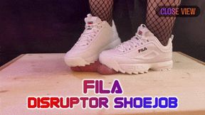 Fila Disruptor Shoejob, Cock Trample and Stomp (Close Version) - Tamystarly - Cock Balls Crush, CBT, Bootjob, Trampling, Stomping