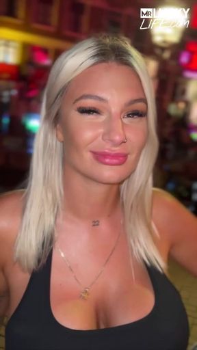 Blonde Beauty Cameron Cohen In The Red Light District