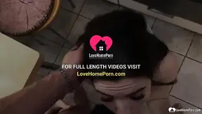 Busty Brunette Hard Fucked in Kitchen and Various Positions