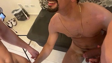 MARCOS GOIANO - BRAZILIAN BAREBACK THREESOME