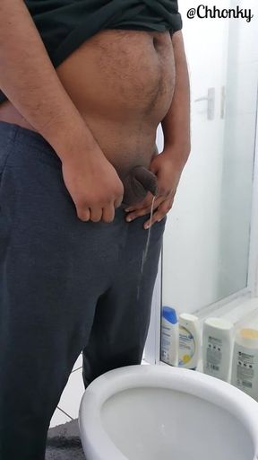 Chub taking a morning piss