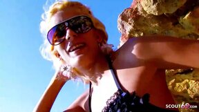Blonde Tiny Tits Teen Lynn Rough Outdoor Beach Sex On Holiday Trip