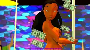 Big-Ass Black & Latina Strippers Battle & Bang in Steamy Anime Showdown