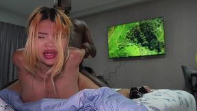 blonde bbw asian  natty  blacked