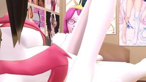 princess bubblegum and marceline the vampire double dildo adventure time