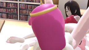 princess bubblegum and marceline the vampire double dildo adventure time