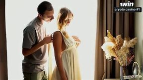 Ex-lovers' hot temptation before wedding! Bride's super-naughty cheating with her ex-lover in her wedding sundress - XXX!