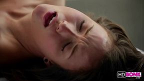 Malena Morgan and Lily Love lesbian massage