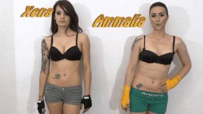 Xena vs Ammalia ; IBPC italian belly punching combact ( FEMALE BOXING )