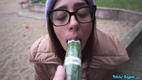 The How Deep Challenge - nerdy brunette in glasses Ale Danger