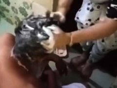 Indian Wife Giving A Fantastic Blowjob After Bathing Her