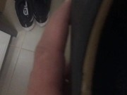 I ejaculated into my stinky socks today and loved it - 5 days of sock goodness - Day 4 - Manlyfoot